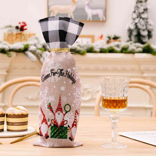 Shop 2-Piece Christmas Plaid Wine Bottle Covers Now On Klozey Store - Trendy U.S. Premium Women Apparel & Accessories And Be Up-To-Fashion!