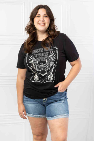 Shop mineB Full Size Free Spirit Graphic Tee Now On Klozey Store - Trendy U.S. Premium Women Apparel & Accessories And Be Up-To-Fashion!
