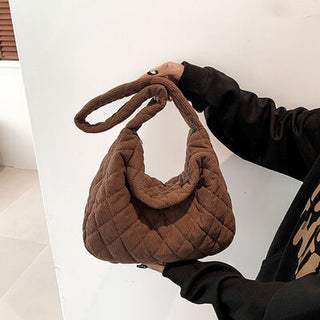 Shop Corduroy Medium Shoulder Bag Now On Klozey Store - Trendy U.S. Premium Women Apparel & Accessories And Be Up-To-Fashion!