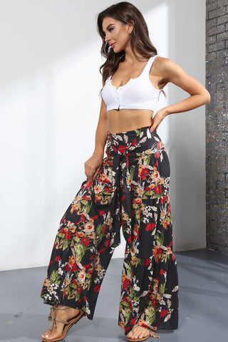Shop Printed High-Rise Tied Culottes Now On Klozey Store - U.S. Fashion And Be Up-To-Fashion!