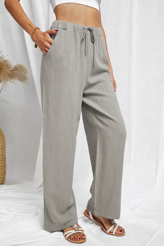 Shop Drawstring Elastic Waist Pants with Pockets Now On Klozey Store - Trendy U.S. Premium Women Apparel & Accessories And Be Up-To-Fashion!