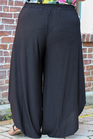 Shop Plus Size Tie Front Wide Leg Pants Now On Klozey Store - Trendy U.S. Premium Women Apparel & Accessories And Be Up-To-Fashion!