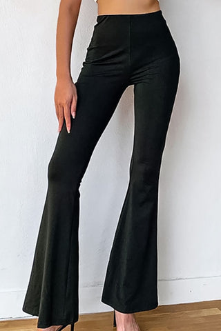 Shop High Rise Flared Pants Now On Klozey Store - Trnedy U.S. Premium Women Apparel & Accessories And Be Up-To-Fashion!