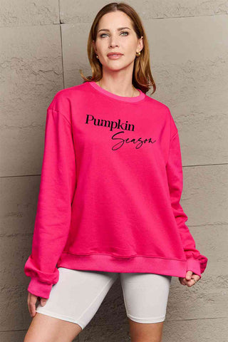 Shop Simply Love Full Size PUMPKIN SEASON Graphic Sweatshirt Now On Klozey Store - Trendy U.S. Premium Women Apparel & Accessories And Be Up-To-Fashion!