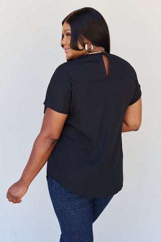 Shop Sew In Love Shine Bright Full Size Center Mesh Sequin Top in Black/Silver Now On Klozey Store - Trendy U.S. Premium Women Apparel & Accessories And Be Up-To-Fashion!