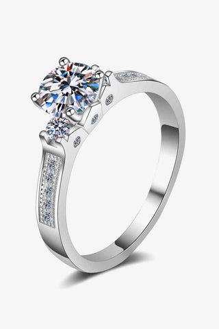 Shop Lucky Charm Moissanite Rhodium-Plated Ring Now On Klozey Store - Trendy U.S. Premium Women Apparel & Accessories And Be Up-To-Fashion!