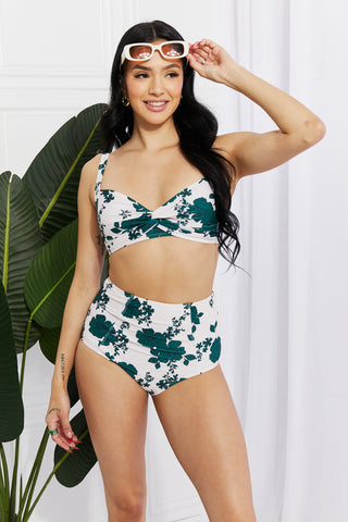 Shop Marina West Swim Take A Dip Twist High-Rise Bikini in Forest Now On Klozey Store - Trendy U.S. Premium Women Apparel & Accessories And Be Up-To-Fashion!