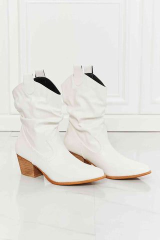 Shop MMShoes Better in Texas Scrunch Cowboy Boots in White Now On Klozey Store - Trendy U.S. Premium Women Apparel & Accessories And Be Up-To-Fashion!