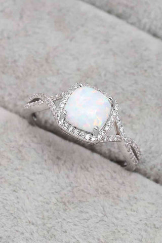 Shop Opal Contrast Crisscross Ring Now On Klozey Store - Trendy U.S. Premium Women Apparel & Accessories And Be Up-To-Fashion!
