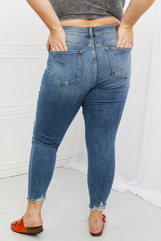 Shop Judy Blue Dahlia Full Size Distressed Patch Jeans Now On Klozey Store - U.S. Fashion And Be Up-To-Fashion!