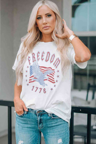 Shop FREEDOM 1776 Graphic Tee Now On Klozey Store - U.S. Fashion And Be Up-To-Fashion!