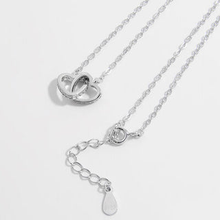 Shop 925 Sterling Silver Inlaid Zircon Heart Necklace Now On Klozey Store - Trendy U.S. Premium Women Apparel & Accessories And Be Up-To-Fashion!