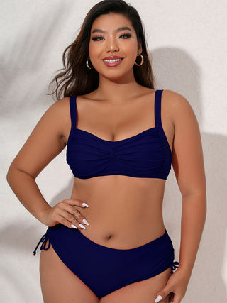 Shop Plus Size Twist Front Tied Bikini Set Now On Klozey Store - Trendy U.S. Premium Women Apparel & Accessories And Be Up-To-Fashion!