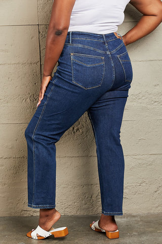 Shop Judy Blue Kailee Full Size Tummy Control High Waisted Straight Jeans Now On Klozey Store - U.S. Fashion And Be Up-To-Fashion!