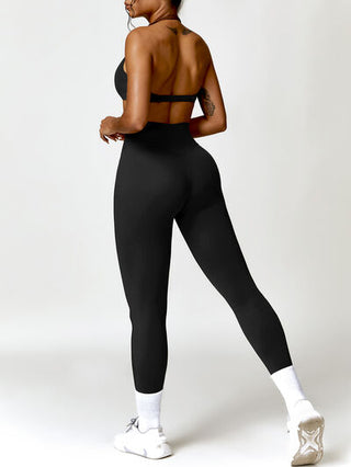 Shop Twisted Halter Neck Bra and High Waist Leggings Active Set Now On Klozey Store - U.S. Fashion And Be Up-To-Fashion!
