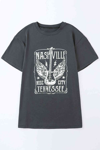 Shop NASHVILLE MUSIC CITY TENNESSEE Graphic T-Shirt Now On Klozey Store - Trendy U.S. Premium Women Apparel & Accessories And Be Up-To-Fashion!