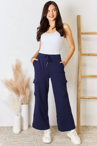 Shop RISEN Drawstring Relaxed Cargo Wide Leg Pants Now On Klozey Store - Trendy U.S. Premium Women Apparel & Accessories And Be Up-To-Fashion!
