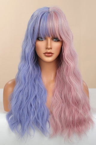 Shop 13*1" Full-Machine Wigs Synthetic Long Wave 26" in Blue/Pink Split Dye Now On Klozey Store - Trendy U.S. Premium Women Apparel & Accessories And Be Up-To-Fashion!