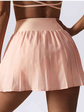 Shop Pleated Wide Waistband Sports Skirt Now On Klozey Store - Trendy U.S. Premium Women Apparel & Accessories And Be Up-To-Fashion!