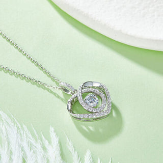 Shop Moissanite 925 Sterling Silver Heart Shape Necklace Now On Klozey Store - U.S. Fashion And Be Up-To-Fashion!