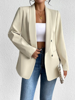 Shop Open Front Long Sleeve Blazer Now On Klozey Store - Trendy U.S. Premium Women Apparel & Accessories And Be Up-To-Fashion!