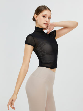 Shop Turtleneck Cap Sleeve Active T-Shirt Now On Klozey Store - Trendy U.S. Premium Women Apparel & Accessories And Be Up-To-Fashion!