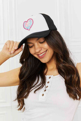 Shop Fame Falling For You Trucker Hat in Black Now On Klozey Store - Trendy U.S. Premium Women Apparel & Accessories And Be Up-To-Fashion!