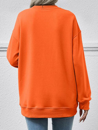 Shop Round Neck Long Sleeve Sweatshirt Now On Klozey Store - U.S. Fashion And Be Up-To-Fashion!