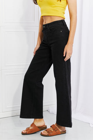 Shop RISEN Amanda Midrise Wide Leg Jeans Now On Klozey Store - Trendy U.S. Premium Women Apparel & Accessories And Be Up-To-Fashion!